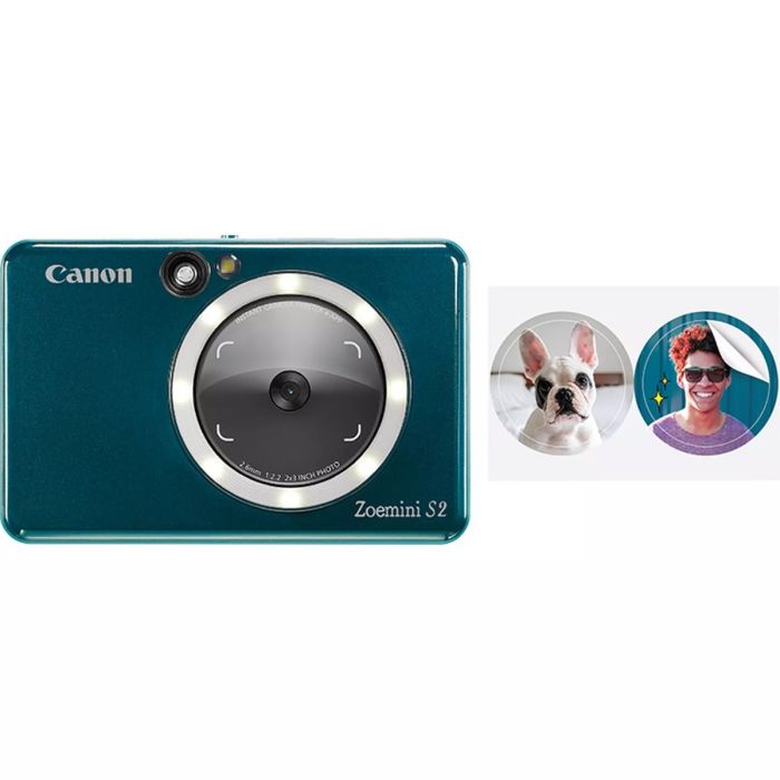 Canon ZoeMini S2 Instant Camera Mini Photo Printer Camera Teal