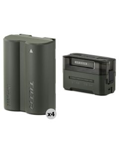 Tilta NP-W235 Charging Station Battery Kit (4 Batteries) - Green