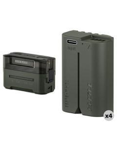 Tilta EN-EL15C Charging Station Battery Kit (4 Batteries) - Green