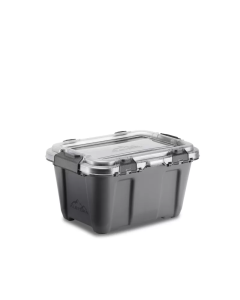 Alstora Container PP Omikron 19 L with Lid in PC - Grey Case & Latches