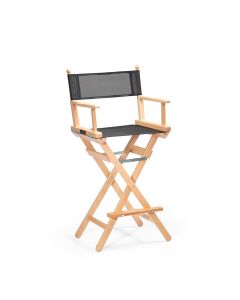 CONECARTS High Beech Director's Chair Natural Color Plastic Coated Seat and Back