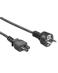 Strujni EURO kabel, Ĺˇuko C5, crni, 3-polni