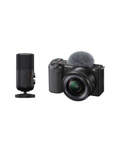 Sony ZV-E10 with 16-50 Lens Kit + ECM-S1 Wireless Streaming Microphone