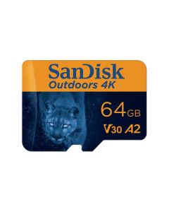 SanDisk microSDXC Outdoors 4K 64GB + SD Adapter 170MB/s