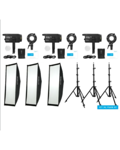 Nanlite FS 60B LED triple kit (w/ light stand and softbox)
